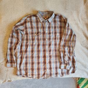 Foundry big & tall plaid shirt